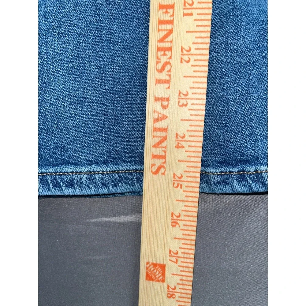 Zara Cargo Jeans‎ Girls 11-12 Blue Denim Cotton Stretch Medium Wash Straight Leg